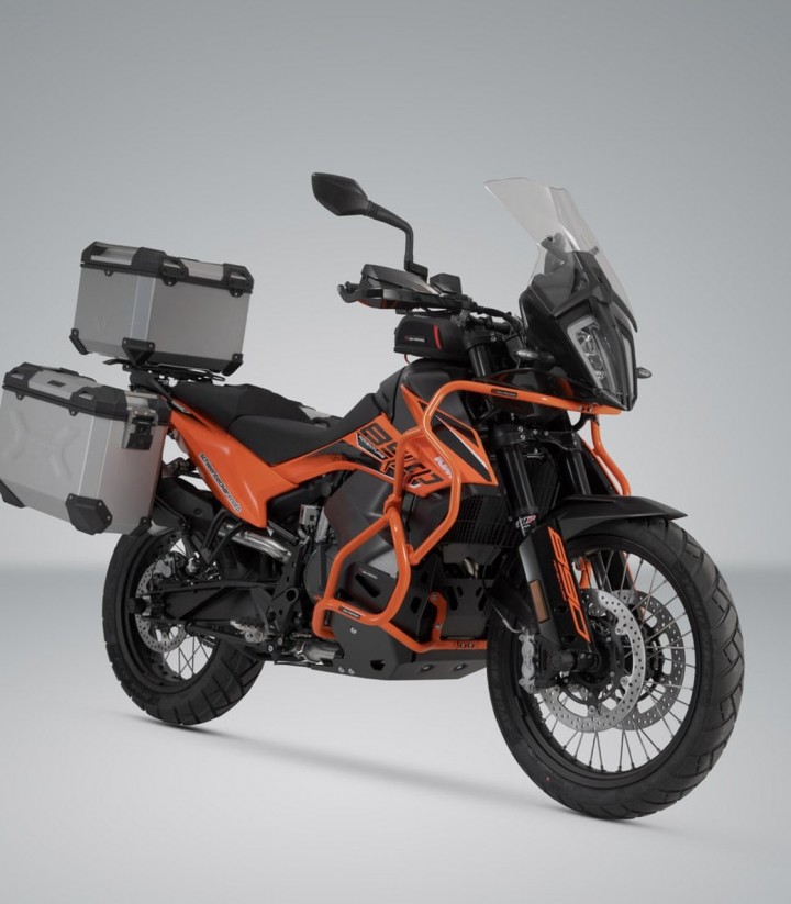 SW-MOTECH TRAX ADV Side Cases + 38 L Top Case Set with Carriers several KTM models ADV.04.521.75001/S