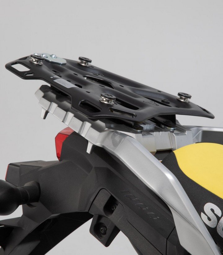 Set Seitenkoffer + Topcase 38 L TRAX ADV in Schwarz + Träger Suzuki V-Strom 1000 (14-19) SW-MOTECH ADV.05.440.75001/B