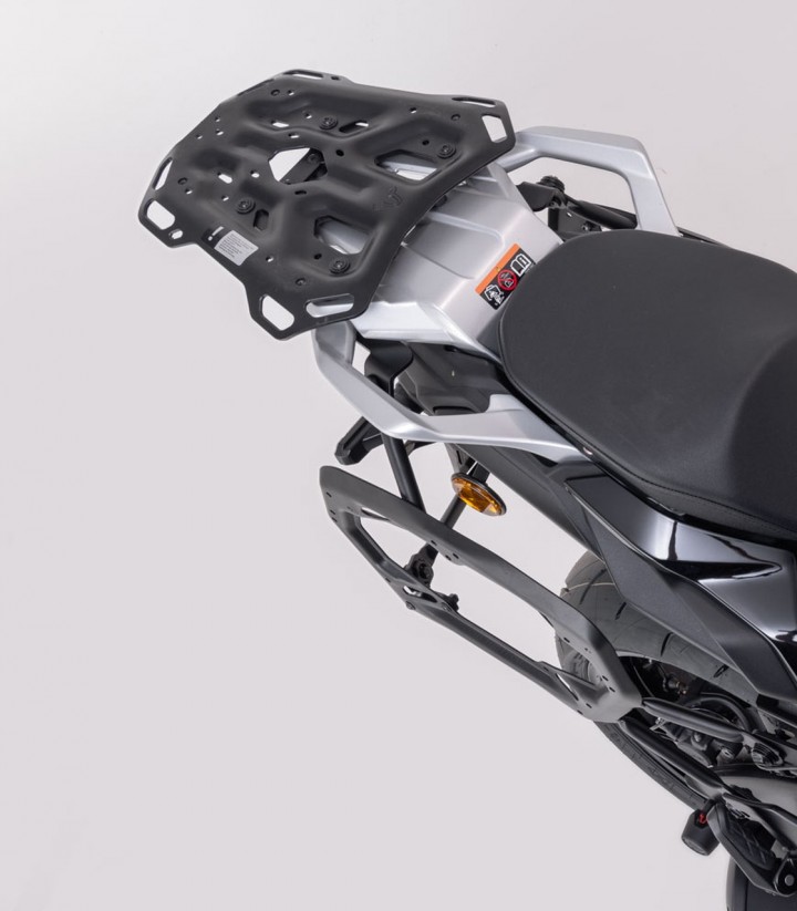 Pack Maletas Laterales + Baúl 38 L TRAX ADV en Plateado + Soportes Suzuki GSX-S1000GX (23) SW-MOTECH ADV.05.601.75000/S
