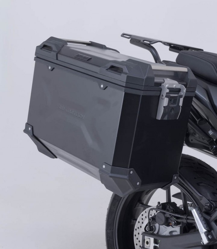 Pack Maletas Laterales + Baúl 38 L TRAX ADV en Negro + Soportes Yamaha Tracer 7 (25) SW-MOTECH ADV.06.020.75000/B