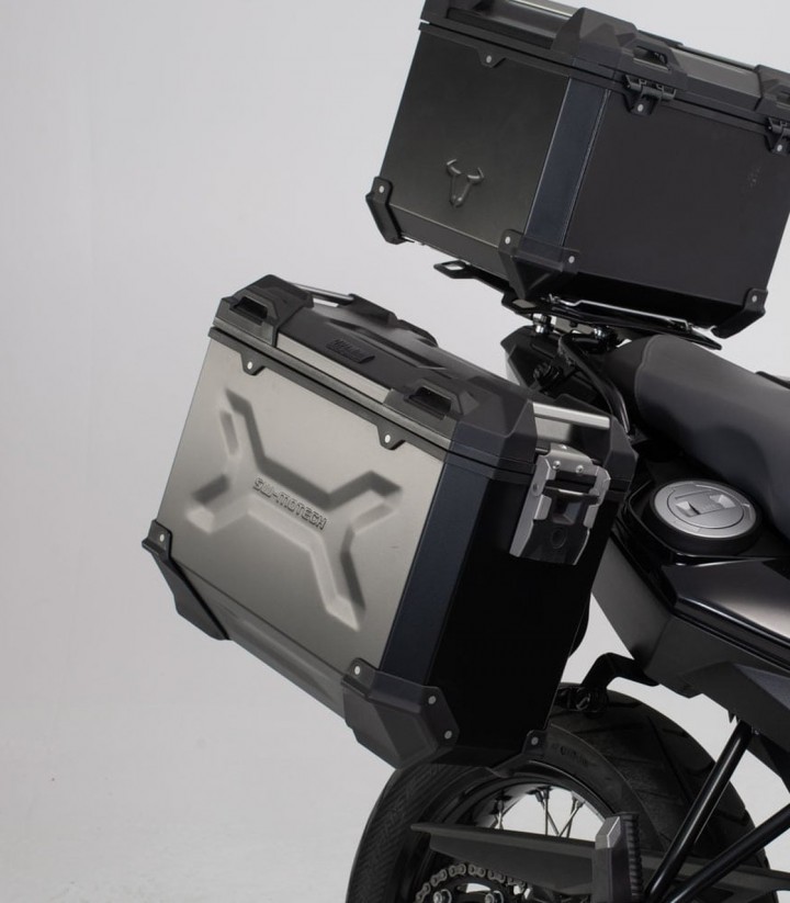 SW-MOTECH TRAX ADV Side Cases + 38 L Top Case Set with Carriers BMW F 650/700/800 GS (07-18) ADV.07.559.75002/S