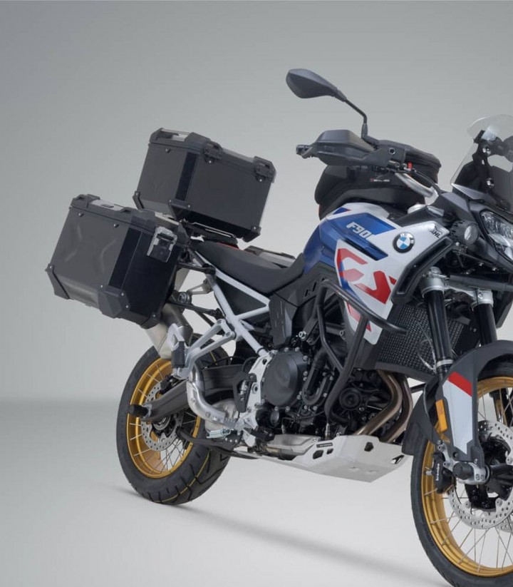 Set Seitenkoffer + Topcase 38 L TRAX ADV in Schwarz + Träger BMW F 900 GS (23) SW-MOTECH ADV.07.602.75000/B