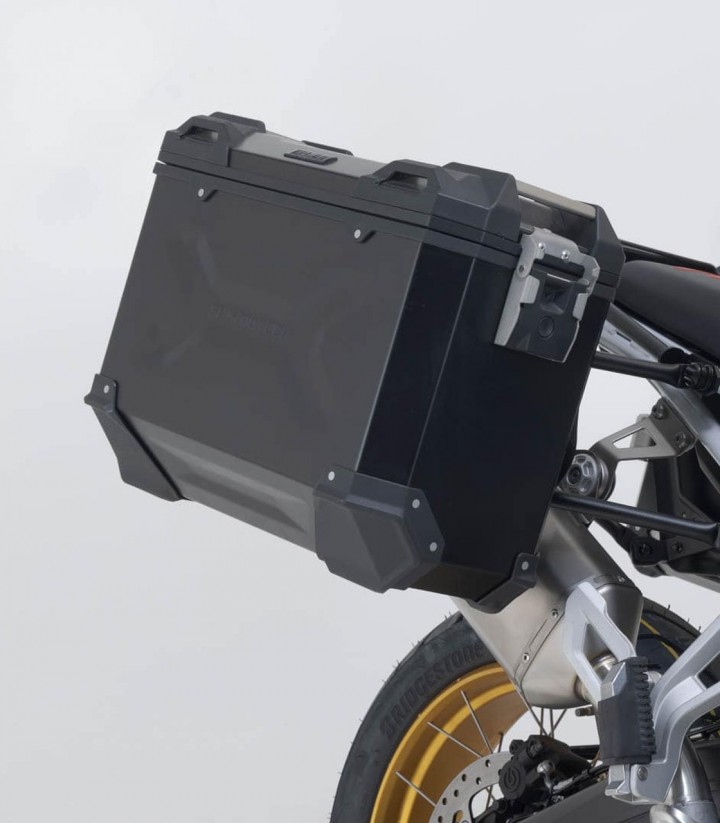 Pack Maletas Laterales + Baúl 38 L TRAX ADV en Negro + Soportes BMW F 900 GS (23) SW-MOTECH ADV.07.602.75000/B