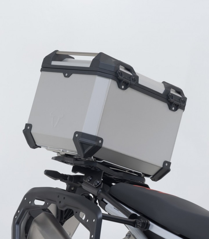 Pack Maletas Laterales + Baúl 38 L TRAX ADV en Plateado + Soportes BMW F 900 GS (23) SW-MOTECH ADV.07.602.75000/S