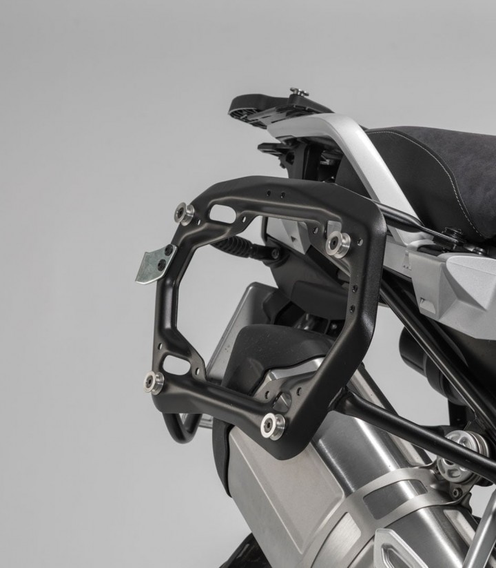 Pack Maletas Laterales + Baúl 38 L TRAX ADV en Negro + Soportes BMW R 1200 GS LC (12-18), R 1250 GS (18-24) SW-MOTECH ADV.07.664