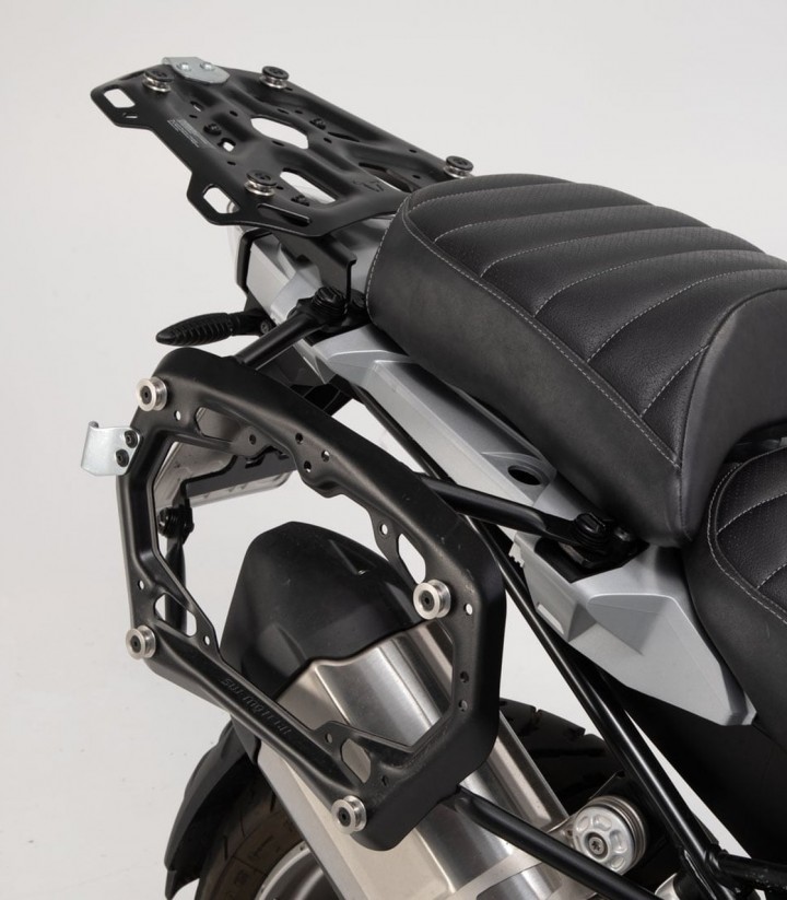Pack Maletas Laterales + Baúl 38 L TRAX ADV en Plateado + Soportes BMW R 1200 GS LC Adventure (13-18), R 1250 GS Adventure (18-2