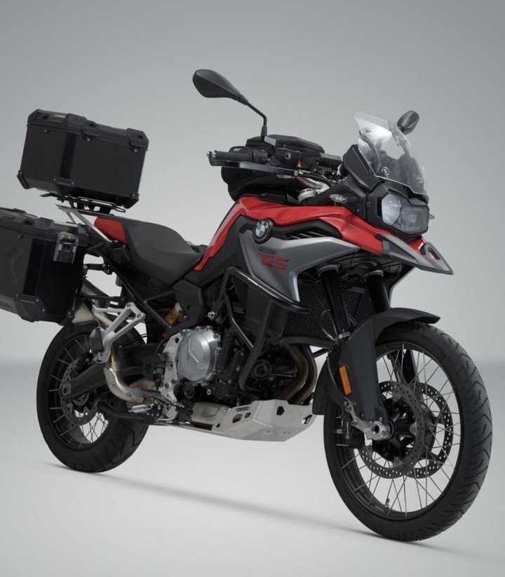 Pack Maletas Laterales + Baúl 38 L TRAX ADV en Negro + Soportes BMW F 750/800/850 GS (17-23) SW-MOTECH ADV.07.897.75000/B