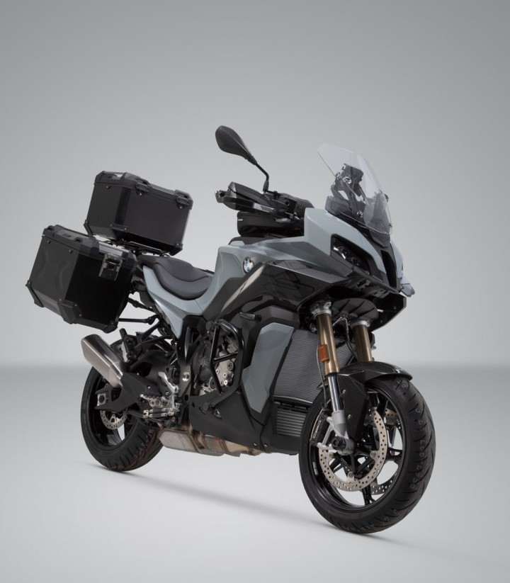 Pack Maletas Laterales + Baúl 38 L TRAX ADV en Negro + Soportes BMW S 1000 XR (19-23) SW-MOTECH ADV.07.954.75001/B