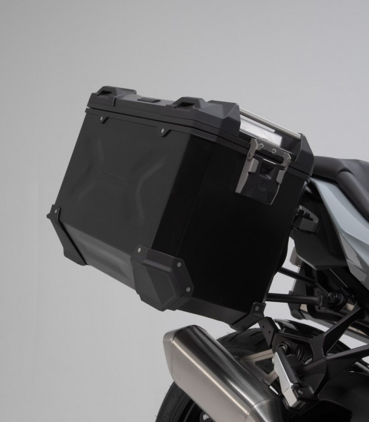Pack Maletas Laterales + Baúl 38 L TRAX ADV en Negro + Soportes BMW S 1000 XR (19-23) SW-MOTECH ADV.07.954.75001/B