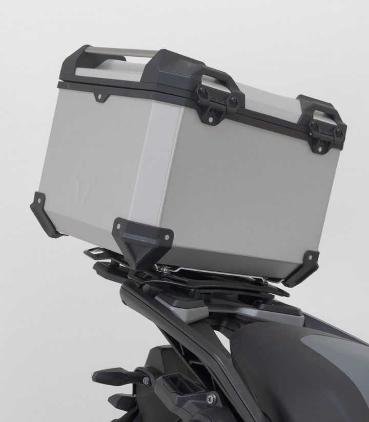 Pack Maletas Laterales + Baúl 38 L TRAX ADV en Plateado + Soportes BMW R 1300 GS (23-24), R 1300 GS Option 719 Biscaya (25) SW-M
