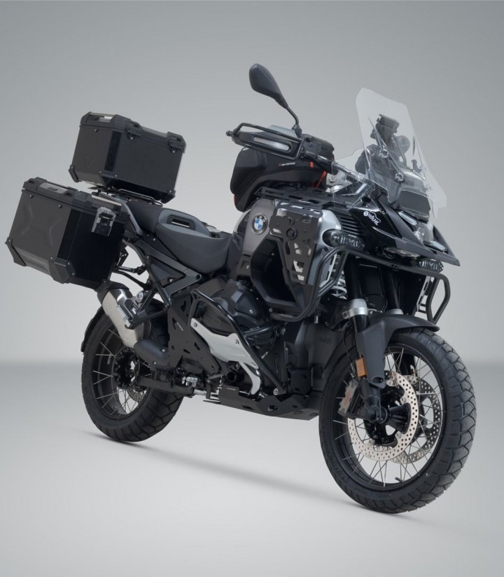 Pack Maletas Laterales + Baúl 38 L TRAX ADV en Negro + Soportes BMW R 1300 GS Adventure (24) SW-MOTECH ADV.07.976.75100/B