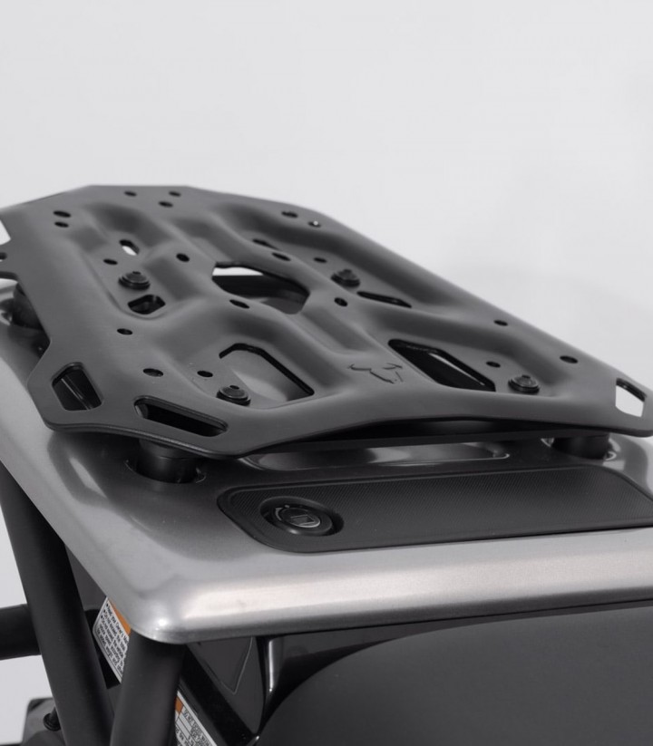 Set Seitenkoffer + Topcase 38 L TRAX ADV in Schwarz + Träger Kawasaki KLR 650 (22) / S (23) SW-MOTECH ADV.08.990.75000/B