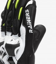 Racing unisex Facer Gloves from Rainers color black, white & fluor FACER-F