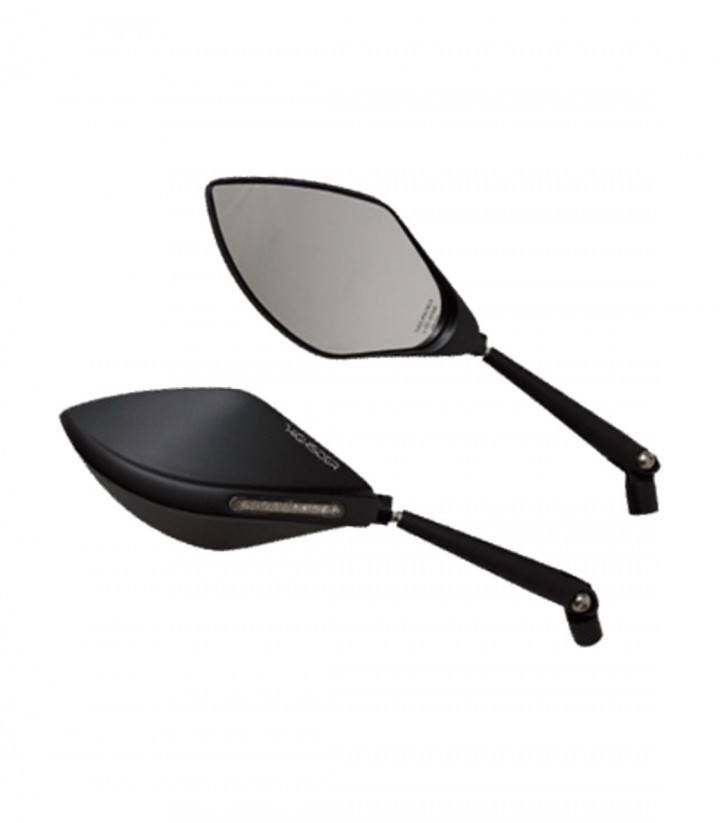 Retrovisores de Carenado Highsider Torezzo con Intermitentes LED en Negro