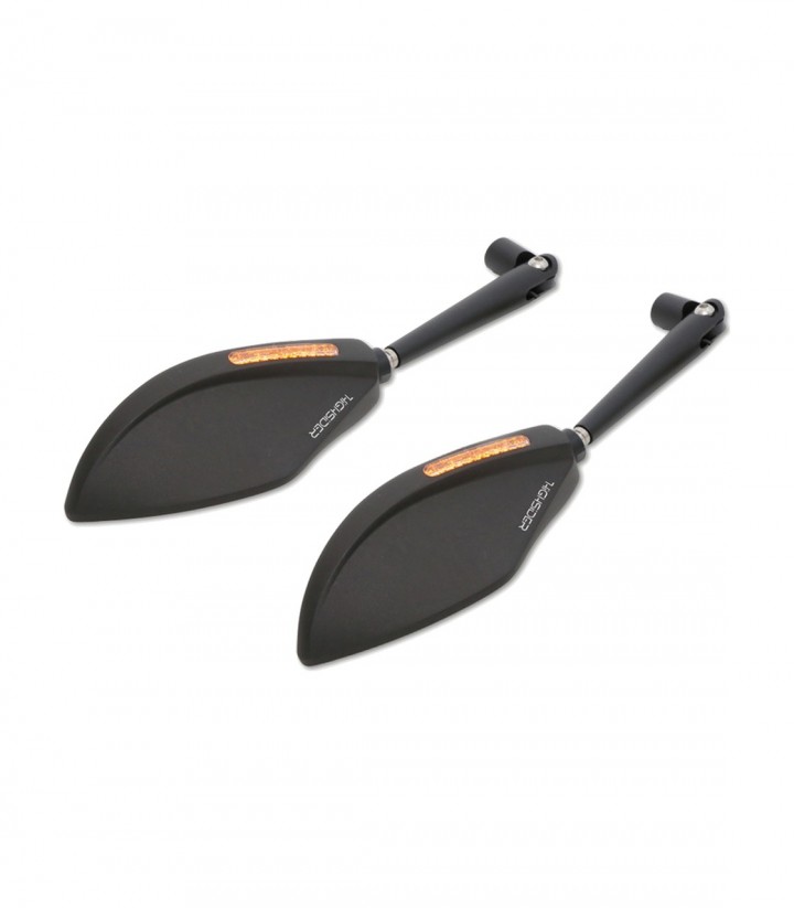 Retrovisores de Carenado Highsider Torezzo con Intermitentes LED en Negro