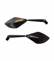 Highsider Fairing Mirrors Torezzo with Sequential LED Turn Signals in Black