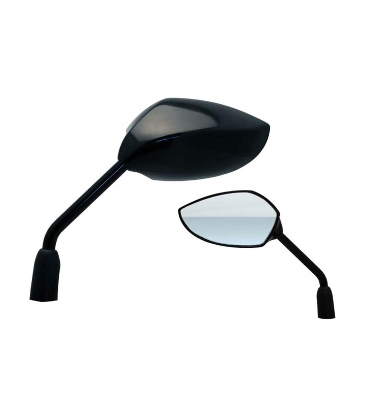 Retrovisores de Manillar Highsider + Adaptador para Ref RT8 en Negro