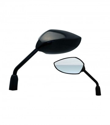 Retrovisores de Manillar Highsider + Adaptador para Ref RT8 en Negro