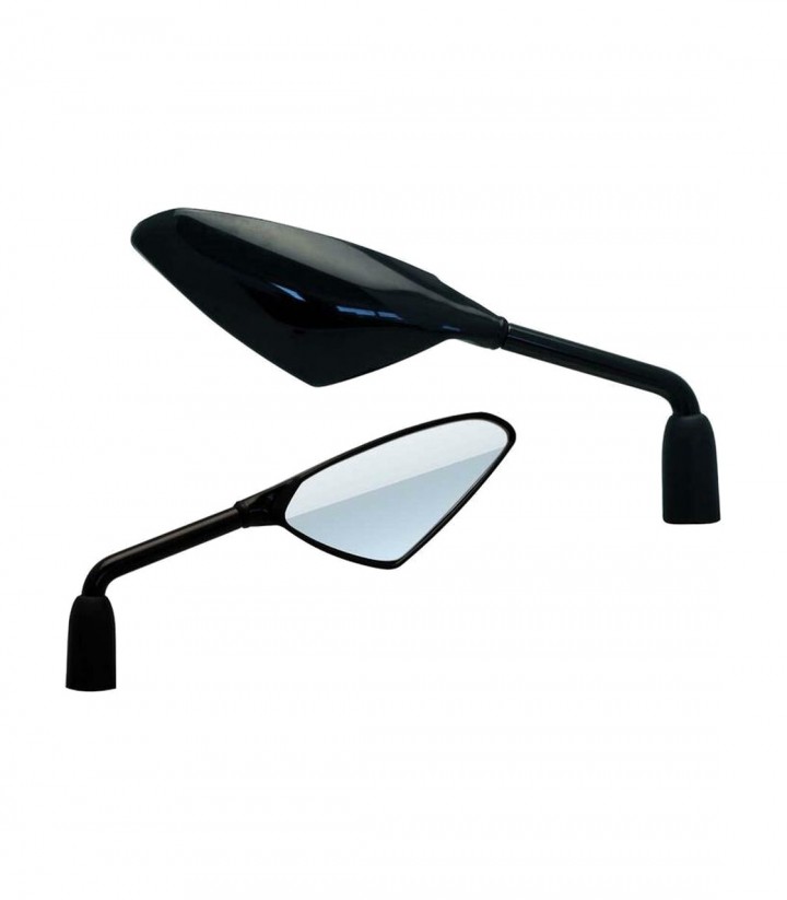 Retrovisores de Manillar Highsider + Adaptador para Ref RT8 en Negro