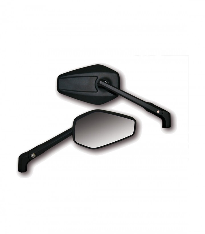 Lenkerspiegel Highsider Booster in Schwarz