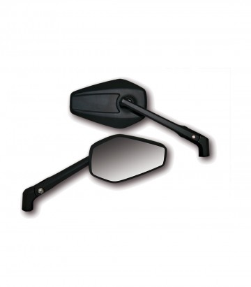 Retrovisores de Manillar Highsider Booster en Negro