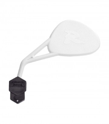 Retrovisor Izquierdo de Manillar Highsider Enduro R (Homologado) con Brida en Blanco