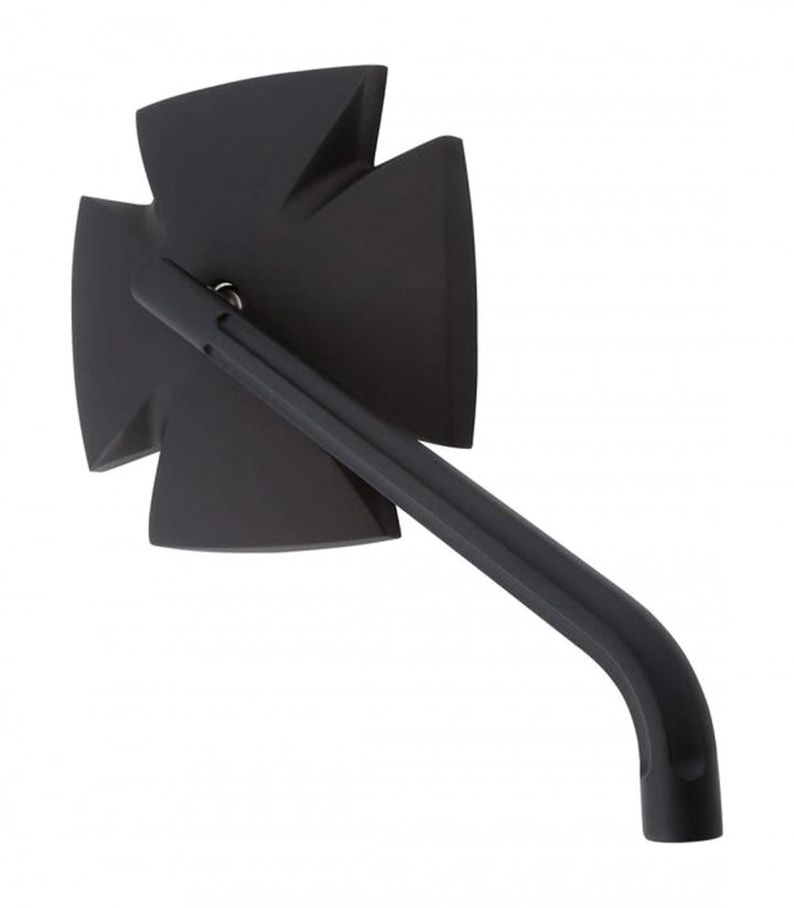 Lenkerspiegel Highsider Iron Cross in Schwarz