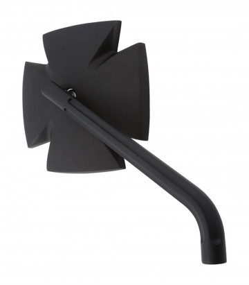 Highsider Handlebar Mirrors Iron Cross in Black