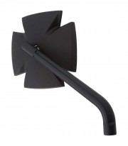Highsider Handlebar Mirrors Iron Cross in Black