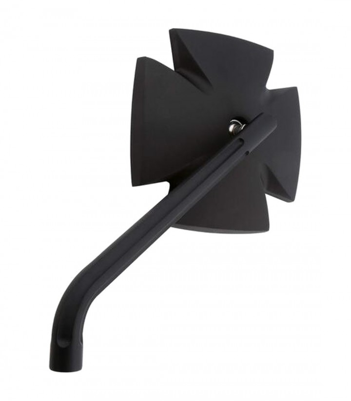 Lenkerspiegel Highsider Iron Cross in Schwarz