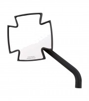 Highsider Handlebar Mirrors Iron Cross in Black