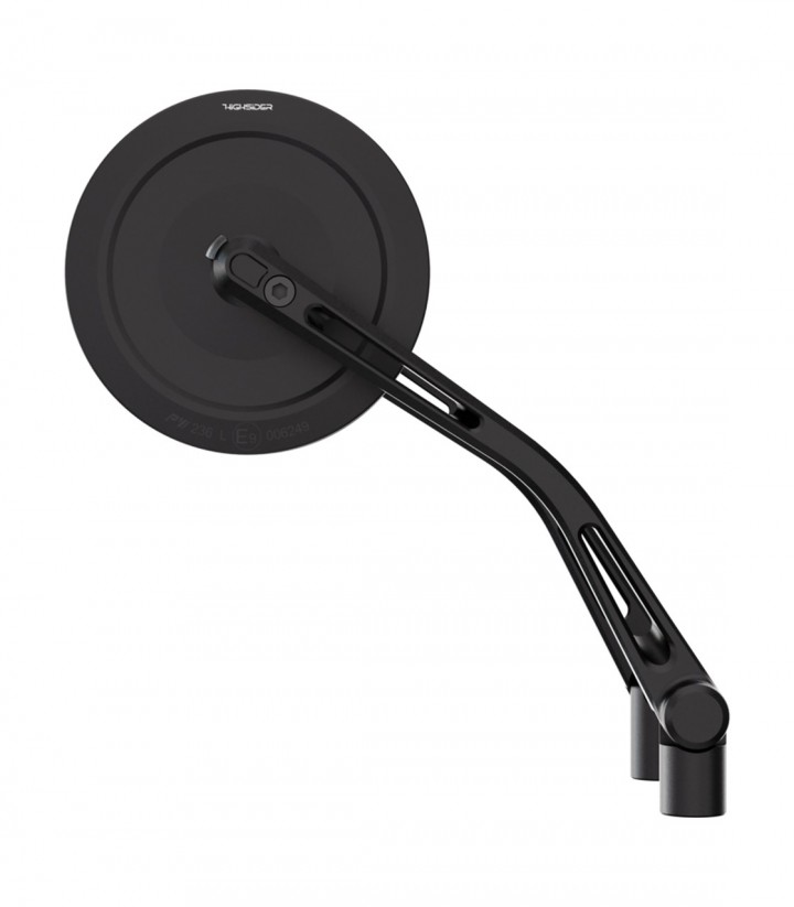 Retrovisores de Manillar Highsider Montana-Slim en Negro Mate