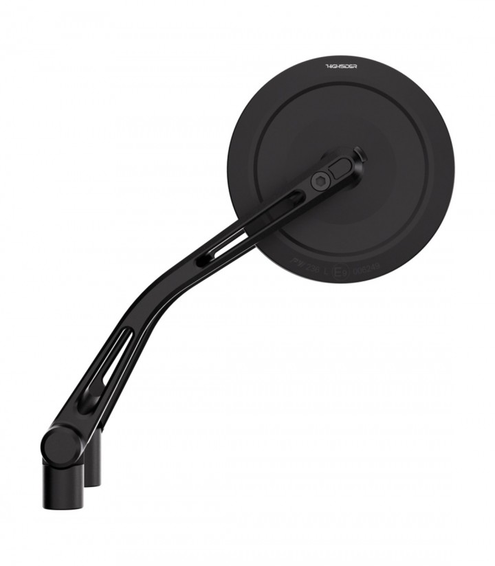 Highsider Handlebar Mirrors Montana-Slim in Matt Black
