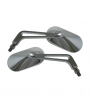 Highsider Handlebar Mirrors Oval in Chrome