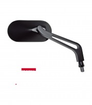 Retrovisores de Manillar Highsider Oval en Negro
