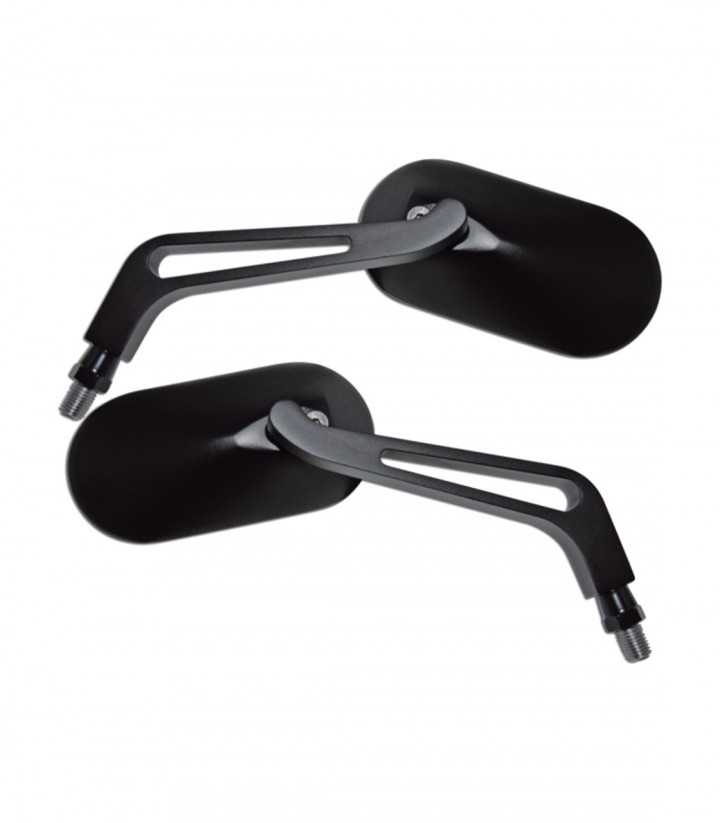 Retrovisores de Manillar Highsider Oval en Negro
