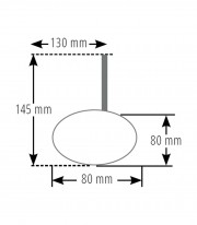 Highsider Handlebar Mirrors Round in Black