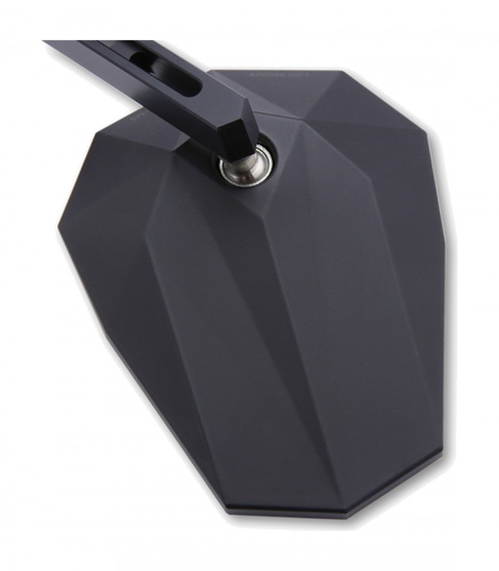 Retrovisores de Manillar Highsider Stealth-X1 en Negro