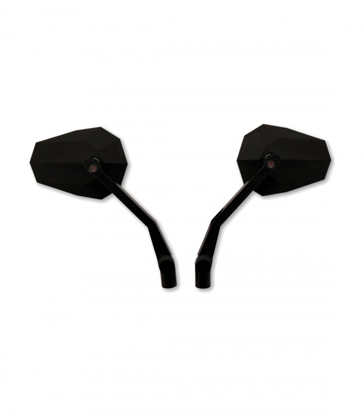 Retrovisores de Manillar Highsider Stealth-X2 con Intermitentes LED en Negro