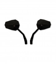 Highsider Handlebar Mirrors Stealth-X2 with LED Turn Signals in Black