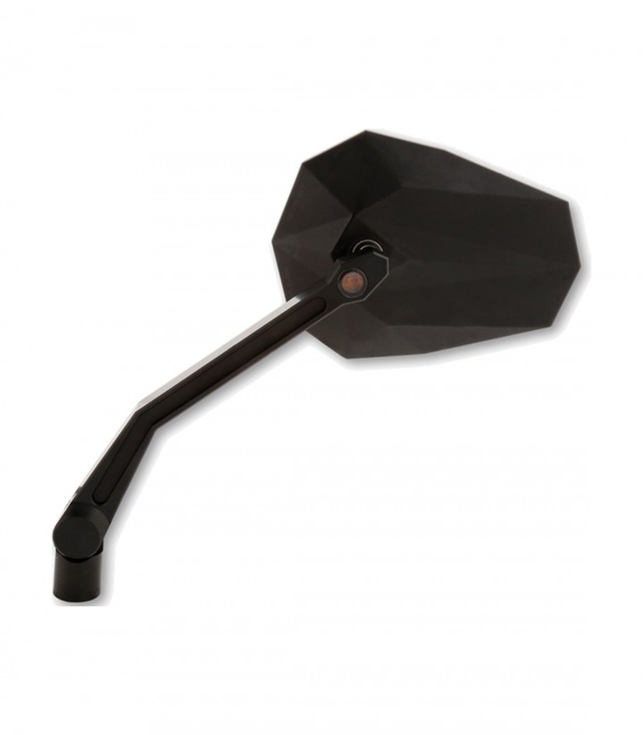 Retrovisores de Manillar Highsider Stealth-X2 con Intermitentes LED en Negro