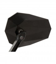 Highsider Handlebar Mirrors Stealth-X2 with LED Turn Signals in Black