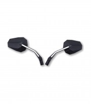 Retrovisores de Manillar Highsider Stealth-X3 con Luz de Posición LED en Negro