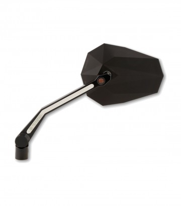 Lenkerspiegel Highsider Stealth-X4 mit LED-Blinkern und Standlicht in Schwarz