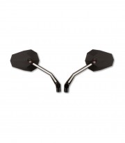 Highsider Handlebar Mirrors Stealth-X4 with LED Turn Signals and Position Light in Black