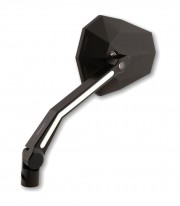 Highsider Handlebar Mirrors Stealth-X4 with LED Turn Signals and Position Light in Black