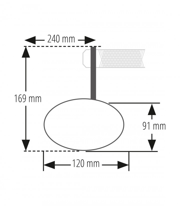 Lenkerspiegel Highsider Ventura in Schwarz