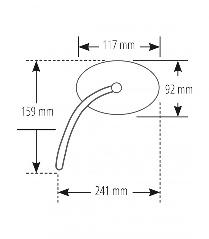 Retrovisores de Manillar Highsider Ventura-Trek en Negro