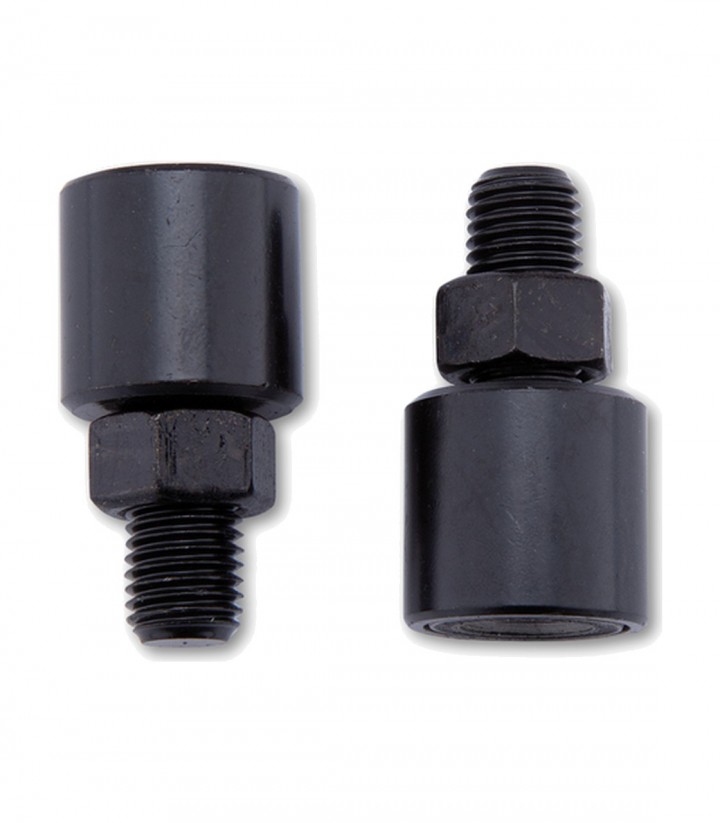 Highsider Vibration Destroyer Antivibrations-Spiegeladapter M10 x 1,25 Rechtsgewinde in Schwarz
