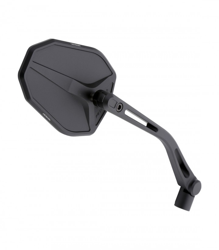 Retrovisores de Manillar Highsider Victory-Slim en Negro Mate
